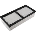 Filtre de rechange associant retention de la poussiere au coloris gris et noir