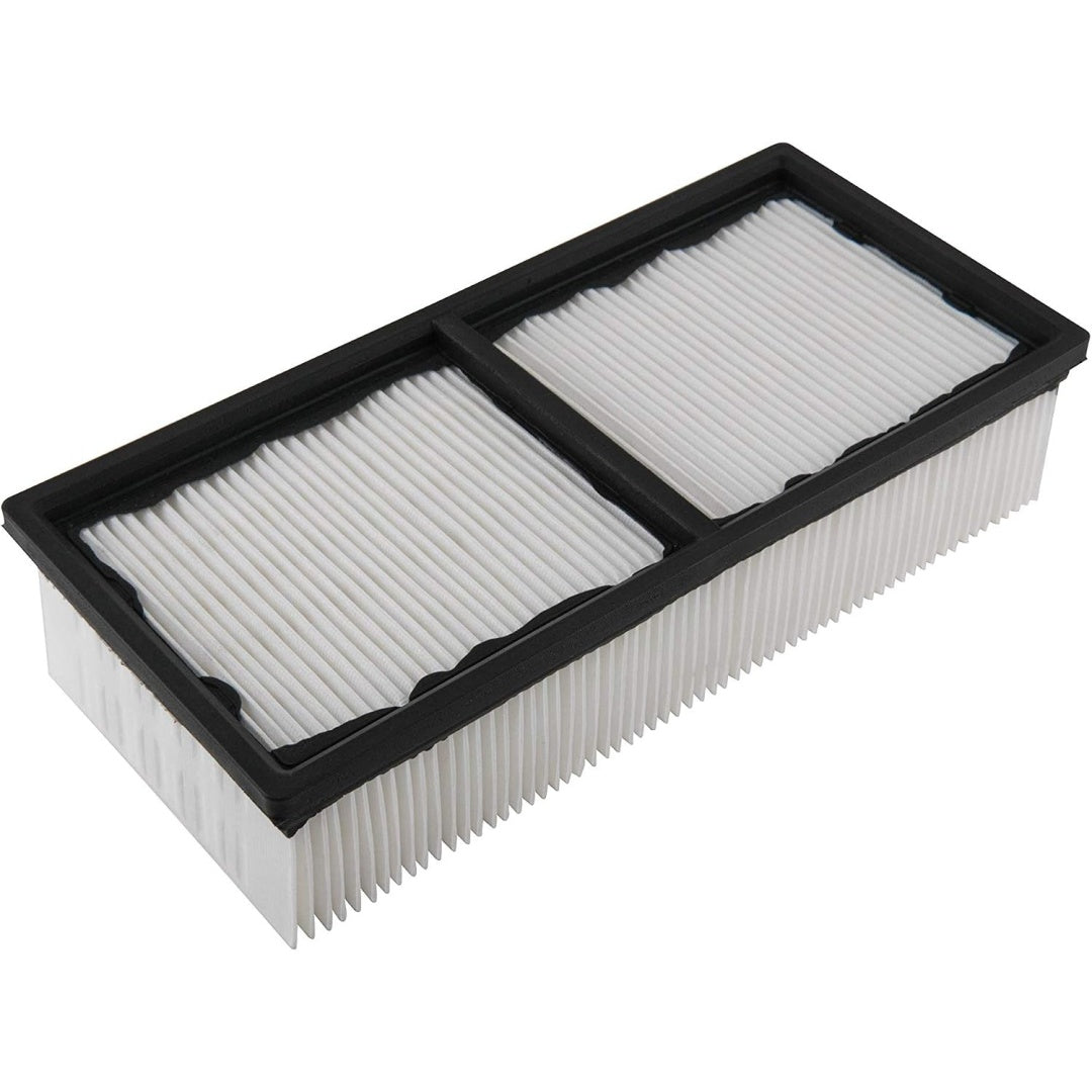 Filtre de rechange associant retention de la poussiere au coloris gris et noir
