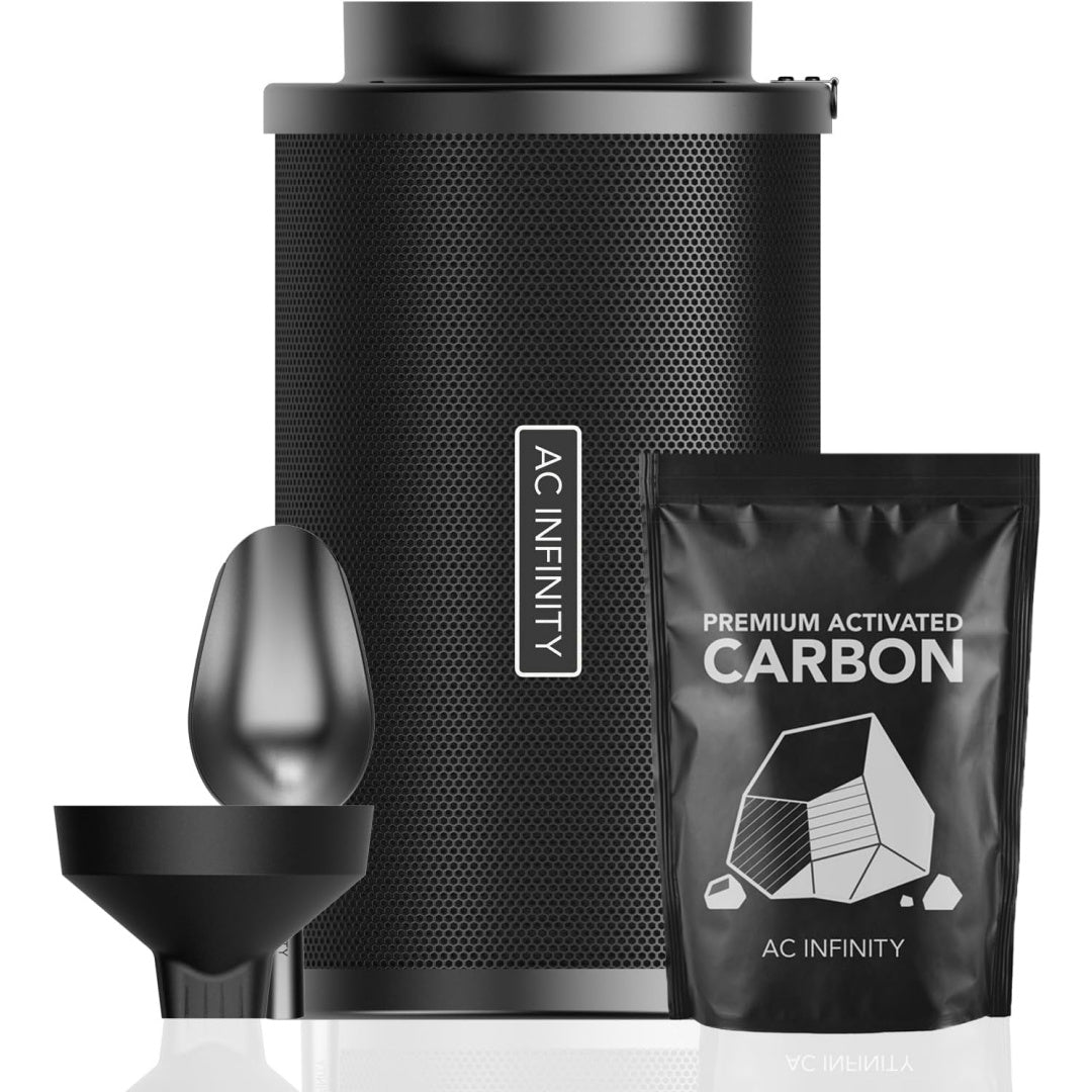 Filtre au charbon actif avec retention de la poussiere, coloris noir et gris