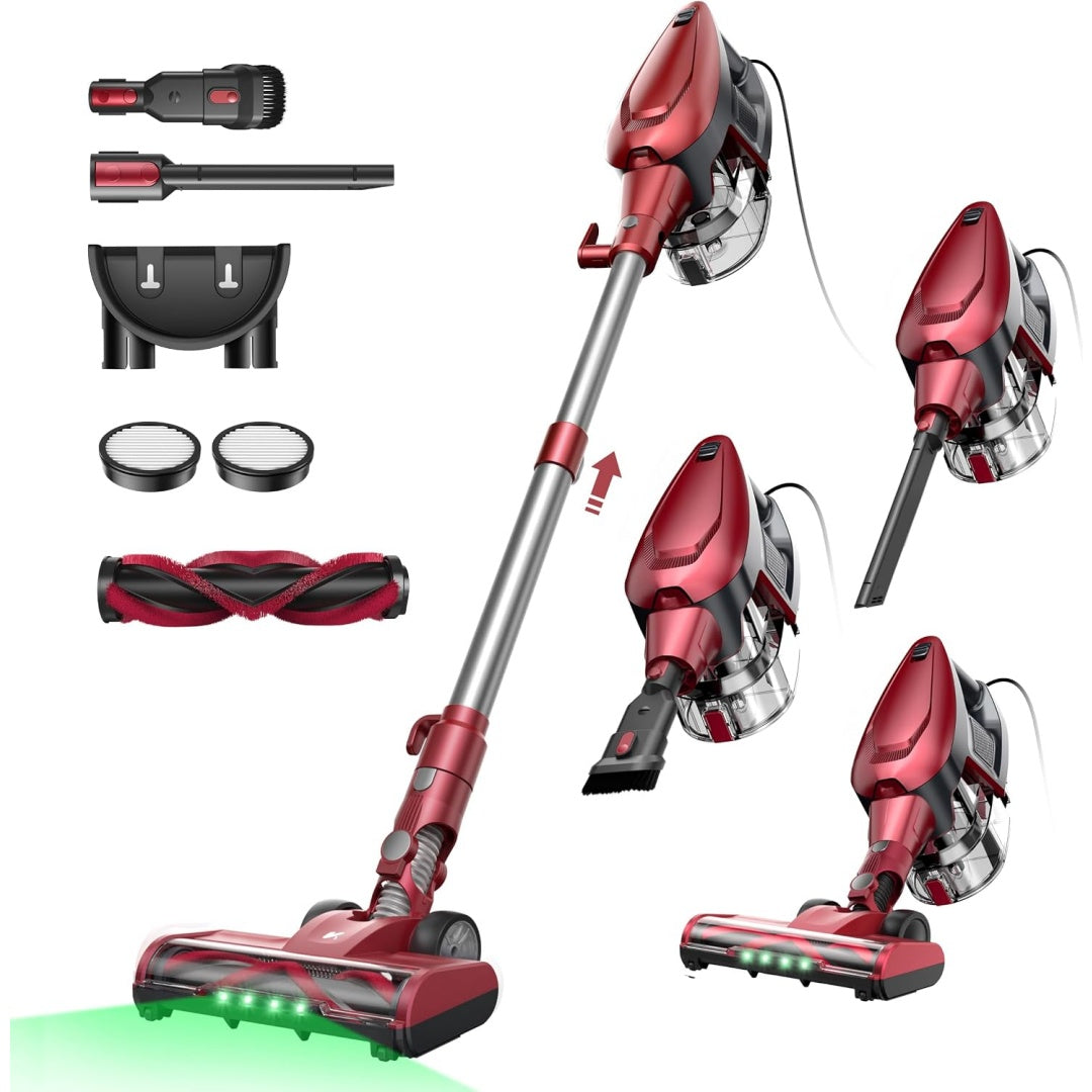 Aspirateur vertical proposant l'entretien des tapis
