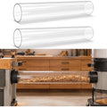 Lot de 2 tubes d'aspiration avec des dimensions annoncees de 15,2 x 91,4 cm, coloris blanc et beige