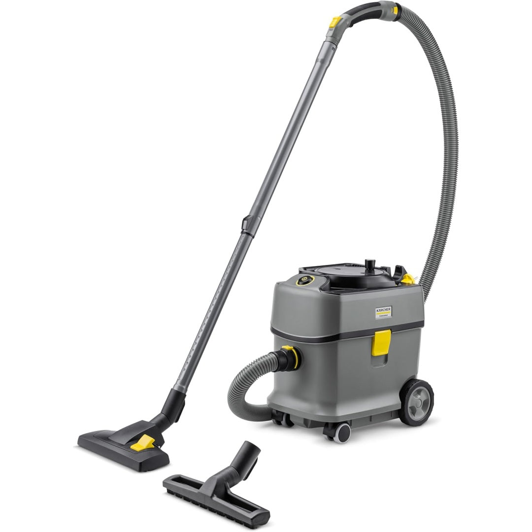 Aspirateur de sol sur roues integrant l'entretien des sols durs et l'entretien des sols
